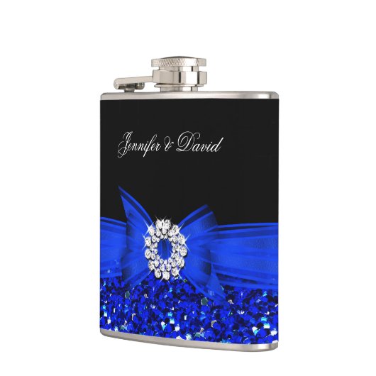 ブルー王室のブラックダイアモンド結婚ズ婚約 フラスク (左)