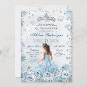 ブルー王室のプリンセスメキシコ女子16誕生日 招待状 (正面)