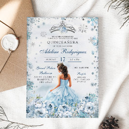 ブルー王室のプリンセスメキシコ女子16誕生日 招待状