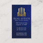 ブルー王室のプロフェッショナル実在エテート 名刺 (裏面)