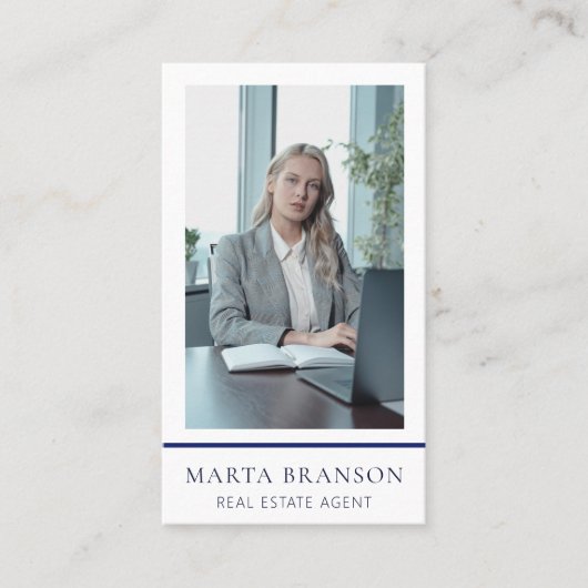 ブルー王室のプロフェッショナル実在エテート 名刺 (正面)