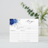 ブルー王室のホワイトシルバーブライダルシャワーレシピ (スタンド正面)