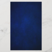 ブルー王室のホワイトシルバーメタリック結婚のメニュー (裏面)