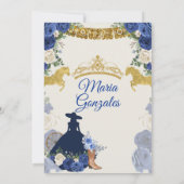 ブルー王室のミクインズ15アノス金ゴールドクラウン 招待状 (裏面)