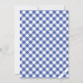 ブルー王室のミニマモダンリストフォトカード シーズンカード (裏面)