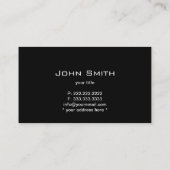 ブルー王室のメタリックQRコード名刺 名刺 (裏面)