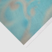 ブルー王室のヴィンテージフローラピーコックスパイダーデザイン 薄葉紙 (詳細)