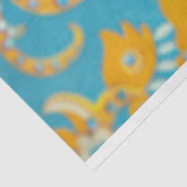 ブルー王室のヴィンテージフローラ孔雀スパイダーアート 薄葉紙 (詳細)