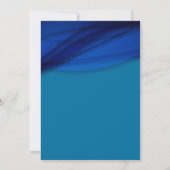 ブルー王室のヴォイルRhinestonesエレガント 30th誕生日 招待状 (裏面)