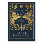 ブルー王室の中世ライオ結婚ン テーブルナンバー (正面)