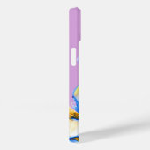 ブルー王室の抽象芸術フルードアーモノグラムのト Case-Mate iPhoneケース (裏面 / 右)