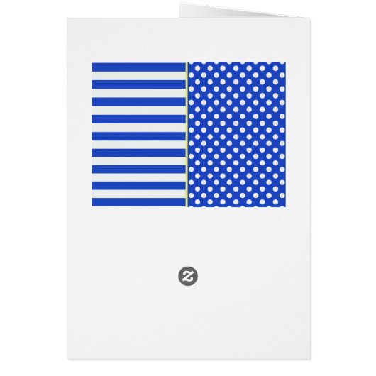 ブルー王室の水玉模様とストライプSTaylor (裏面)