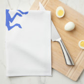 ブルー王室の競馬 キッチンタオル (四つ折り)