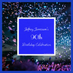 ブルー王室の紙ナプキンス90th Birthday Party スタンダードカクテルナプキン<br><div class="desc">青い無地の背王室の景とおもしろいユニークパーティー紙ナプキン。デフォルトでは「90誕生日」と表示されるが、名前、年数、イベントの文字を簡単に変更できる。All Rights Reserved © 2014 Alan & Marcia Socolik.</div>