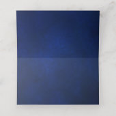 ブルー王室の薄紫パープルフローラ結婚座席表 プレイスカード (内部開封)