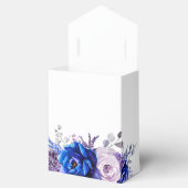 ブルー王室の薄紫パープルブライダルシャワーありがとう フェイバーボックス (オープン)