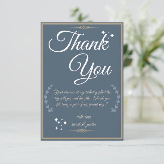 ブルー王室の誕生日バッシュ！ サンキューカード (スタンド正面)