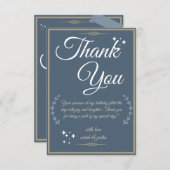 ブルー王室の誕生日バッシュ! サンキューカード (正面/裏面)