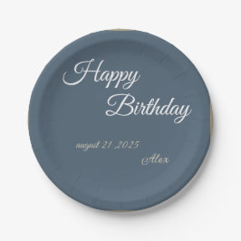 「ブルー王室の誕生日バッシュ!」 ペーパープレート