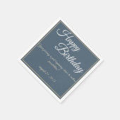 ブルー王室の誕生日バッシュ!」 紙ナプキン スタンダードカクテルナプキン (角)