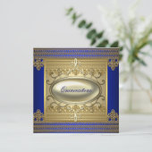 ブルー王室の金ゴールドキンセアニェラ 招待状 (スタンド正面)