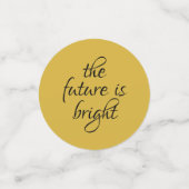 ブルー王室の金ゴールドグリッターダスト卒業ありがとう コンフェッティ (スモール正面)