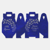 ブルー王室の金ゴールドバタフライ15歳キンセアニラ フェイバーボックス (見開き)