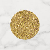 ブルー王室の金ゴールドプリンス誕生日 コンフェッティ (スモール正面)