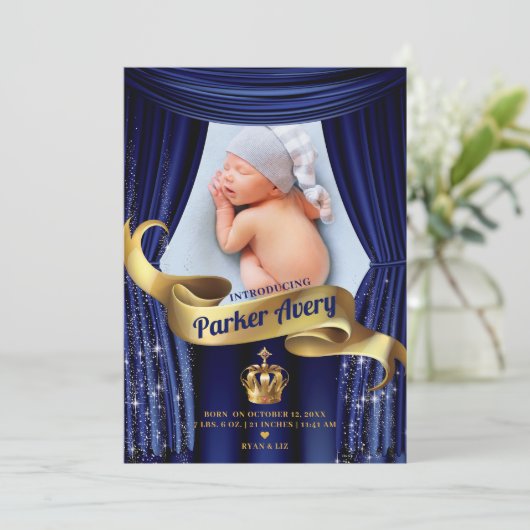 ブルー王室の金ゴールド王子の誕生発表 (スタンド正面)