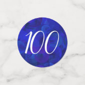 ブルー王室の100と素晴らしい誕生日パーティー コンフェッティ (スモール正面)