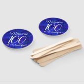 ブルー王室の100と素晴らしい誕生日パーティー ハンドファン (組立なし)