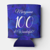 ブルー王室の100と素晴らしい誕生日パーティー 缶クーラー (裏面)