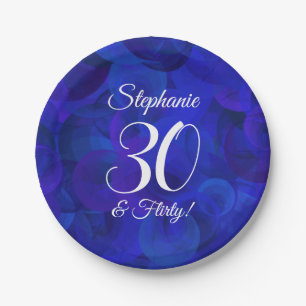ブルー王室の30歳と誕生日パ気のあるそぶりをしたーティー ペーパープレート