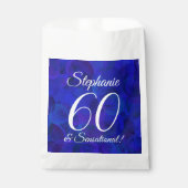 ブルー王室の60とセンセーショナル誕生日パーティー フェイバーバッグ (正面)