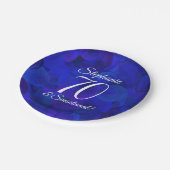 ブルー王室の70とセンセーショナルな誕生日パーティー ペーパープレート (アングル)