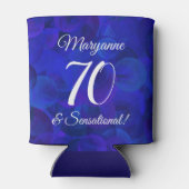 ブルー王室の70とセンセーショナルな誕生日パーティー 缶クーラー (裏面)