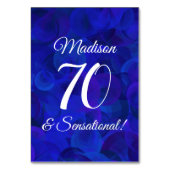 ブルー王室の70&センセーショナル誕生日パーティー テーブルナンバー (裏面)