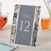 ブルー王室の&シャンパンホワイト 台座サイン (インサイチュ)