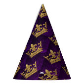 ブルー王室の&パープルクラウンプリンスバースデーパーティー パーティーハット (左)