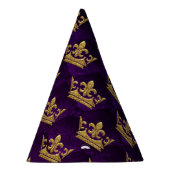 ブルー王室の&パープルクラウンプリンスバースデーパーティー パーティーハット (右)