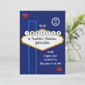 ブルー王室の&ブルガンディラスベガスキンセアニラ 招待状 (スタンド正面)