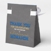 ブルー王室の&ブロンズの黒板グレードギフトボックス フェイバーボックス (裏面サイド)