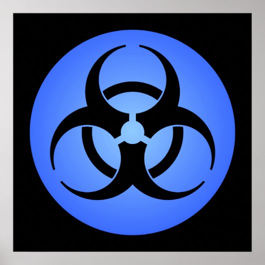 ブルー生物学的災害［有害物質］ポスター ポスター (正面)