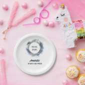 ブルー男の赤ちゃんシャワー ペーパープレート (パーティー)