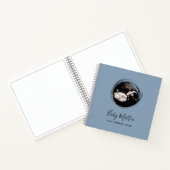 ブルー男の赤ちゃんソノグラム超音波妊娠手帳 ノートブック (内部)