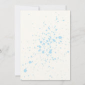 ブルー男の赤ちゃんバルーンシャワー招待状 招待状 (裏面)