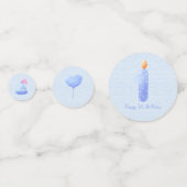 ブルー男の赤ちゃんファースト誕生日 コンフェッティ (正面)