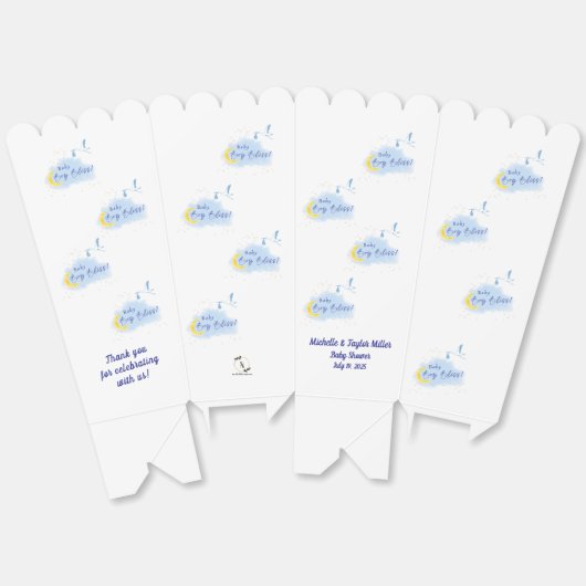 ブルー男の赤ちゃんブリスストークスペシャルデリバリー フェイバーボックス (見開き)