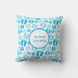 ブルー男の赤ちゃんベビーシャワー新生児ギフト クッション