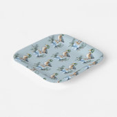 ブルー男の赤ちゃんマラルダックベビーシャワー ペーパープレート (傾斜あり)